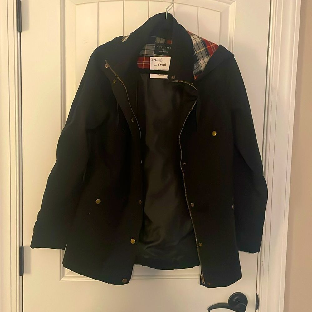 Brand new black Love Tree jacket with tags size small